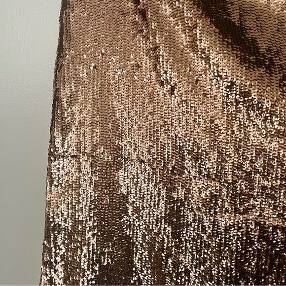 J. Crew Sequin Pencil Skirt in Rose Gold Size 2 - Picture 4 of 9